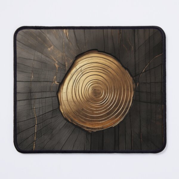 Item preview, Black and Gold wood tree rings designed and sold by Humberto Braga.