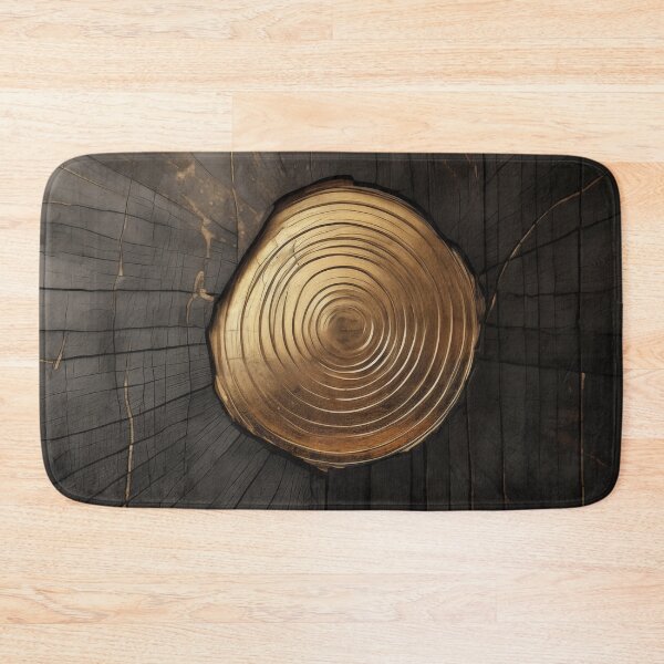 Item preview, Black and Gold wood tree rings designed and sold by Humberto Braga.