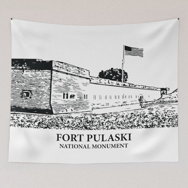 Item preview, Fort Pulaski National Monument designed and sold by Lakeric Cityscapes.