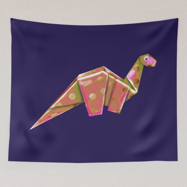 Item preview, Googly-Eyed Origami Brachiosaur - Iridescent designed and sold by TimeLady's Closet.