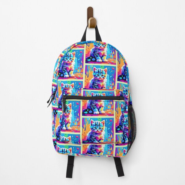 Item preview, Colorful Kitten Design designed and sold by Health And Fitness Posts e-Store.