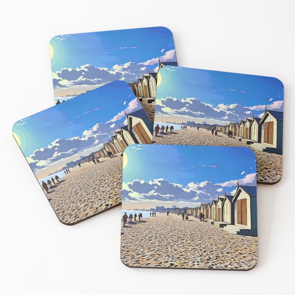 Artikelvorschau, Melbourne Brighton Strand Druck entworfen und verkauft von BleedinDesign.