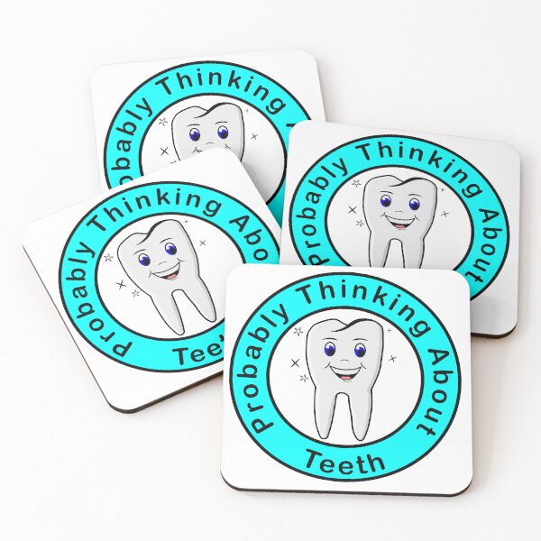 Item preview, Probably Thinking About Teeth light background designed and sold by Inkhornmedia.