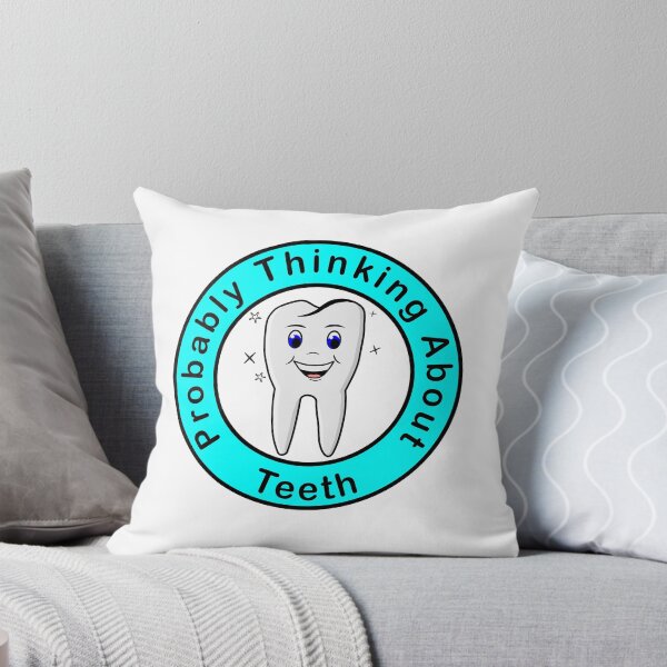 Item preview, Probably Thinking About Teeth light background designed and sold by Inkhornmedia.
