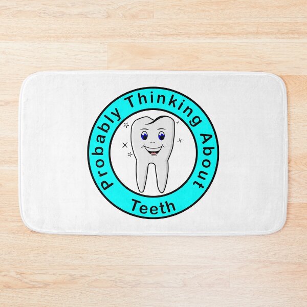 Item preview, Probably Thinking About Teeth light background designed and sold by Inkhornmedia.