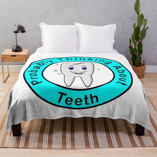 Item preview, Probably Thinking About Teeth light background designed and sold by Inkhornmedia.