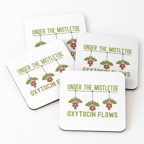 Item preview, Under the Mistletoe Oxytocin Flows | Neuroscientist Christmas | Neuroscience Christmas | Psychology Christmas | Neurotransmitter Christmas designed and sold by jadedscientist.