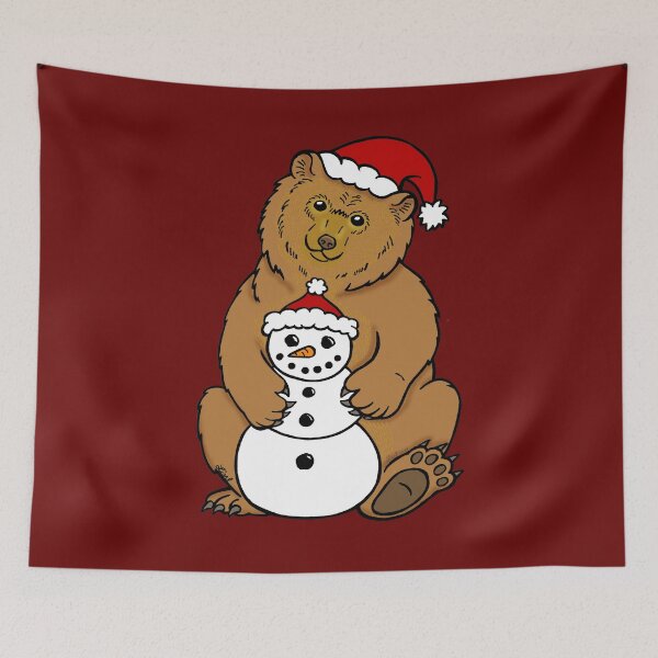 Item preview, Christmas Grizzly Bear designed and sold by sharkbait83.