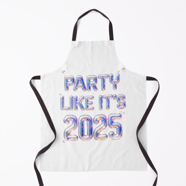 Item preview, HOLOGRAPHIC WITH BUBBLES PARTY LIKE ITS 2025 designed and sold by OLLIEDIGITALS.