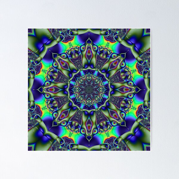 Item preview, Smiling Faces Fractal Mandala designed and sold by Deometry369.