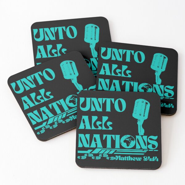 Item preview, Unto All Nations, Christian Quotes designed and sold by MoriaStore.
