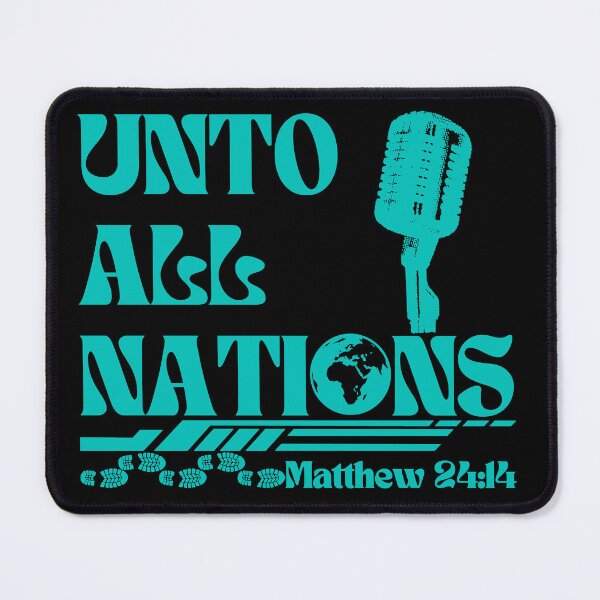 Item preview, Unto All Nations, Christian Quotes designed and sold by MoriaStore.
