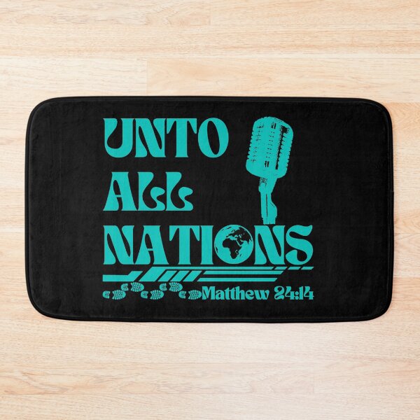 Item preview, Unto All Nations, Christian Quotes designed and sold by MoriaStore.
