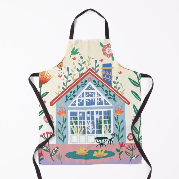 Item preview, Scandinavian Folk Cozy Summer Garden House designed and sold by Natasha May Design.