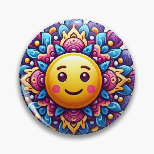 Item preview, emoji mandala with different expressions with bright colors designed and sold by Anime9122.