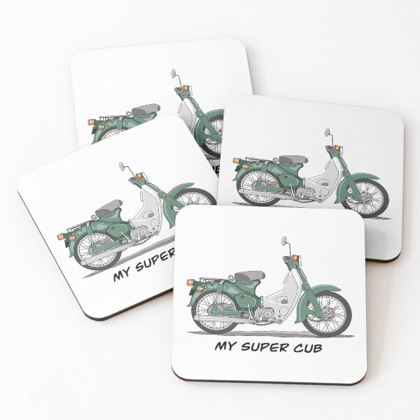 Item preview, Retro Super Cub Motorbike   designed and sold by GaalArt.