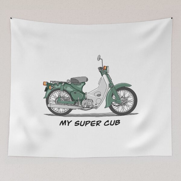 Item preview, Retro Super Cub Motorbike   designed and sold by GaalArt.