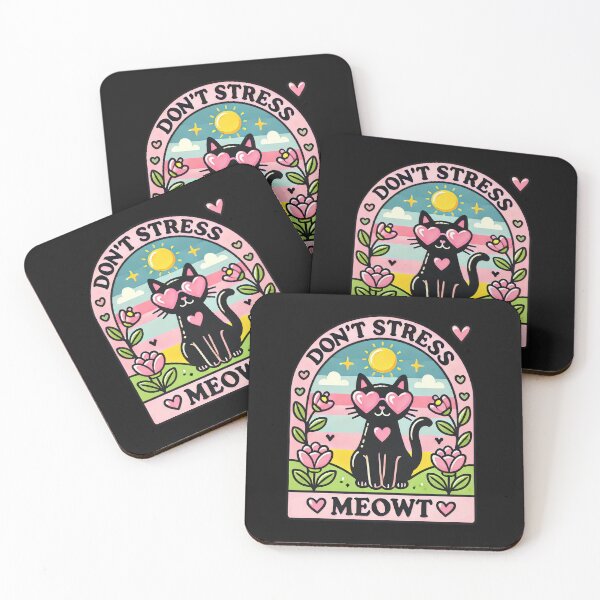 Item preview, Funny Black Cat...Don't Stress Meowt designed and sold by AlienOccupation.