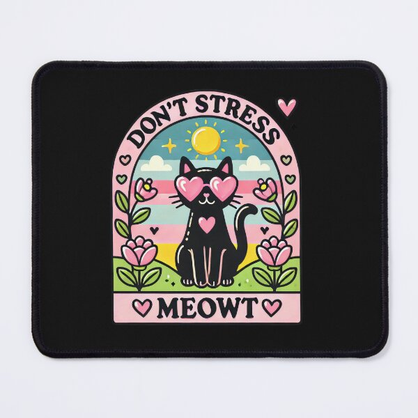 Item preview, Funny Black Cat...Don't Stress Meowt designed and sold by AlienOccupation.