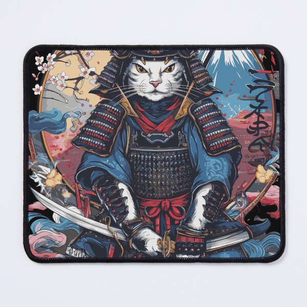 Item preview, warrior cat - samurai cat designed and sold by Artocity99.