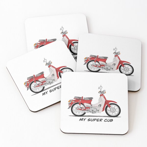 Item preview, Retro Vintage Super Cub Motorbike designed and sold by GaalArt.