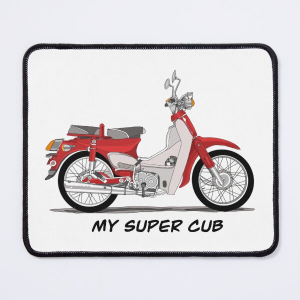 Item preview, Retro Vintage Super Cub Motorbike designed and sold by GaalArt.