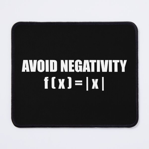 Item preview, Funny Math Equation Lovers - Avoid Negativity designed and sold by mhernaevily.