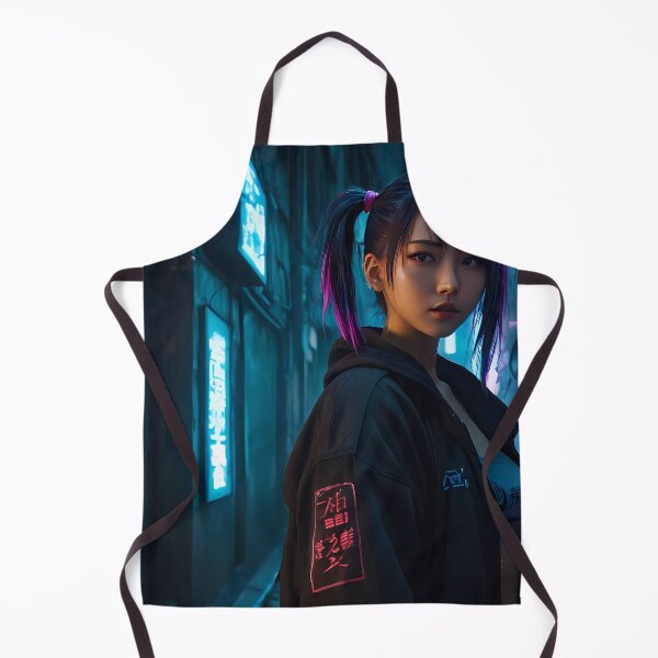Item preview, Girl in a Dark Cyberpunk Street designed and sold by papi1998.