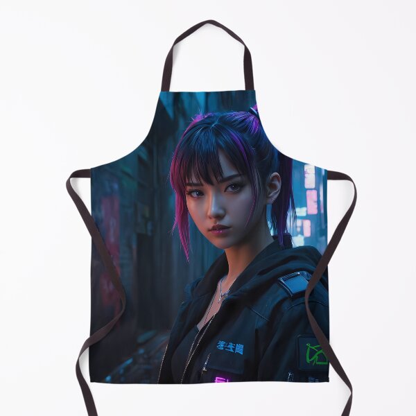 Item preview, Girl in a Dark Cyberpunk Street designed and sold by papi1998.