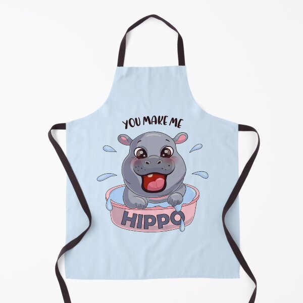 Item preview, You make me HIPPO with Moo Deng Baby Hippo designed and sold by Natalia Varlamova.