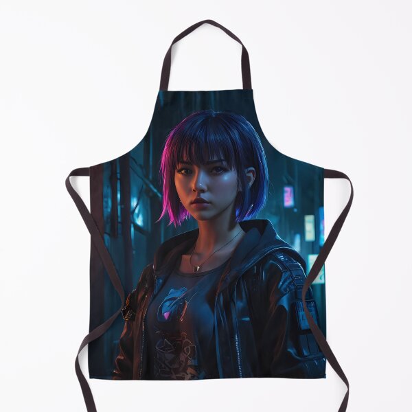 Item preview, Girl in a Dark Cyberpunk Street designed and sold by papi1998.
