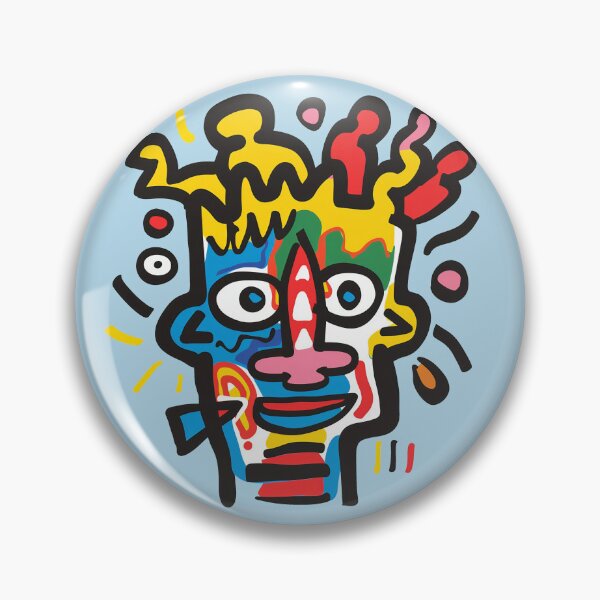 Item preview, Energetic Whimsical Performer Portrait Pop Art Vibrant Face designed and sold by Sturdust.