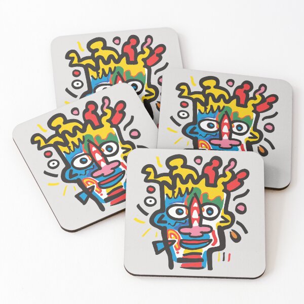 Item preview, Energetic Whimsical Performer Portrait Pop Art Vibrant Face designed and sold by Sturdust.