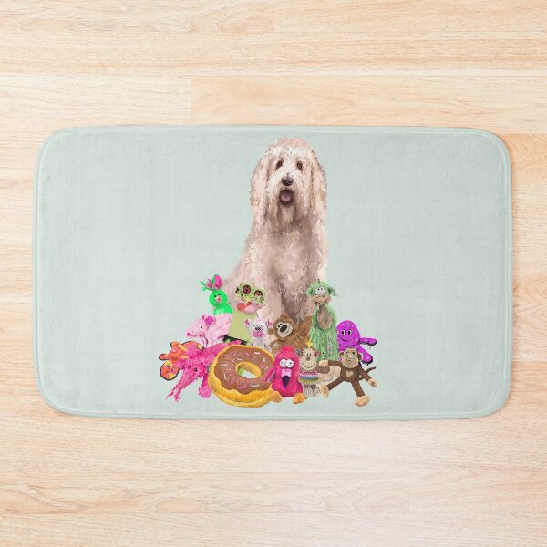 Item preview, Merlin the Groodle / Goldendoodle with his Chew Crew designed and sold by Dawn  Dudek.