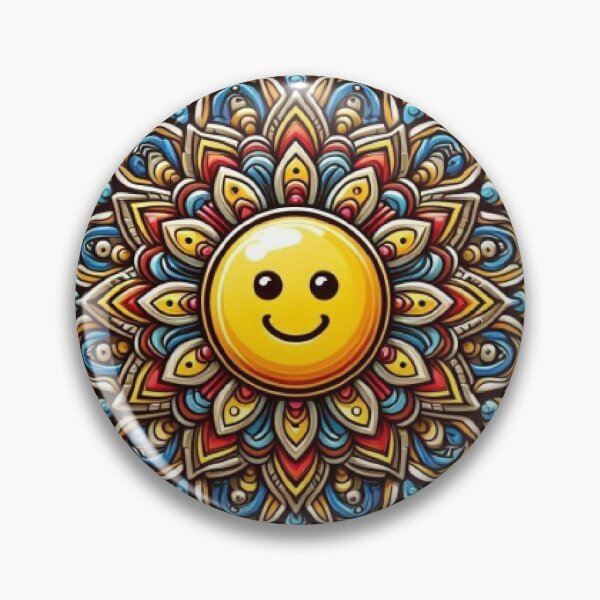 Item preview, emoji mandala with different expressions with bright colors designed and sold by Anime9122.