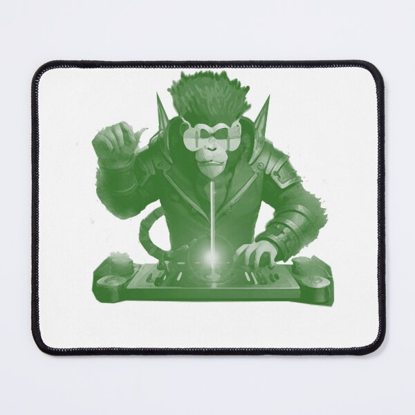 Item preview, Green glow dj monkey  designed and sold by Coffeemerc117.