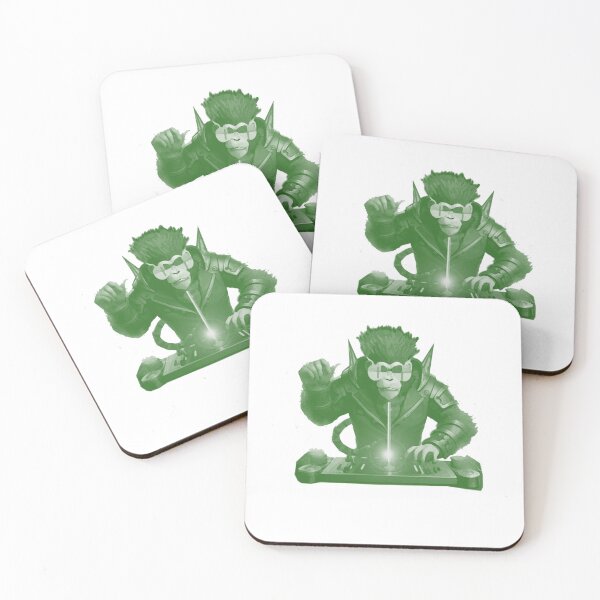 Item preview, Green glow dj monkey  designed and sold by Coffeemerc117.