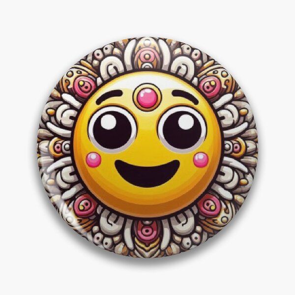 Item preview, emoji mandala with different expressions with bright colors designed and sold by Anime9122.