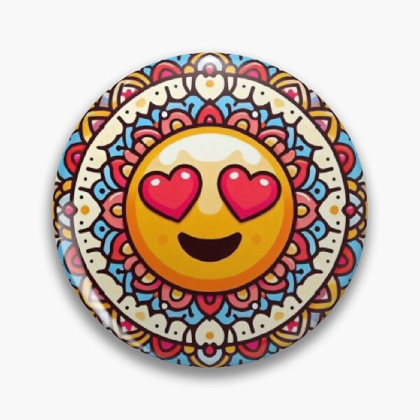 Item preview, emoji mandala with different expressions with bright colors designed and sold by Anime9122.