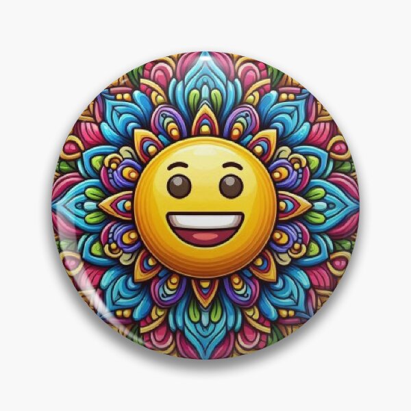 Item preview, emoji mandala with different expressions with bright colors designed and sold by Anime9122.