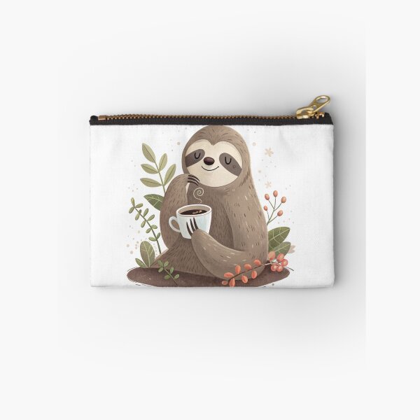 Item preview, cute sloth with coffee designed and sold by Lydyb-creations.