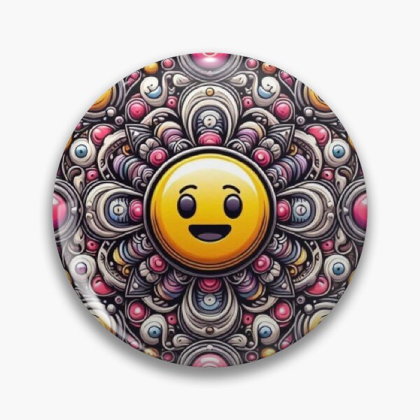 Item preview, emoji mandala with different expressions with bright colors designed and sold by Anime9122.
