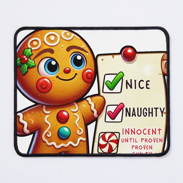 Item preview, Innocent Until Proven Guilty - Gingerbread Christmas Design designed and sold by Learning2Lead1.