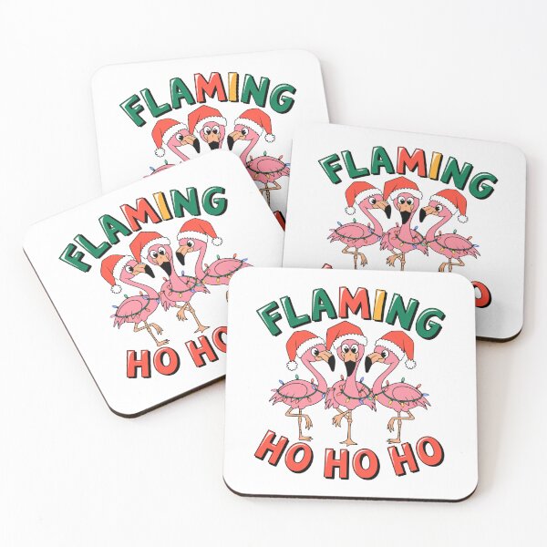Item preview, Flamingo Ho Ho Ho - Tropical Christmas Holiday Design designed and sold by Sahil Randhawa.