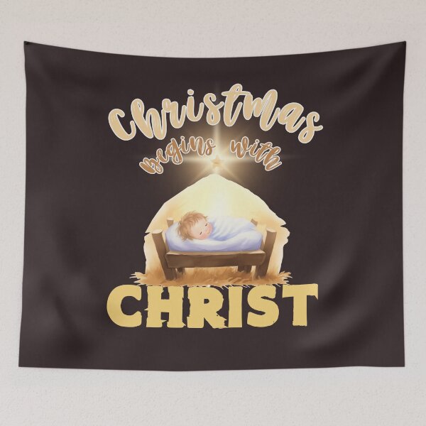 Item preview, Christmas begins with Christ designed and sold by LovesLuLu.