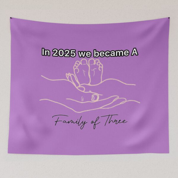 Item preview, In 2025 we became a family of three  designed and sold by Artistkhg.