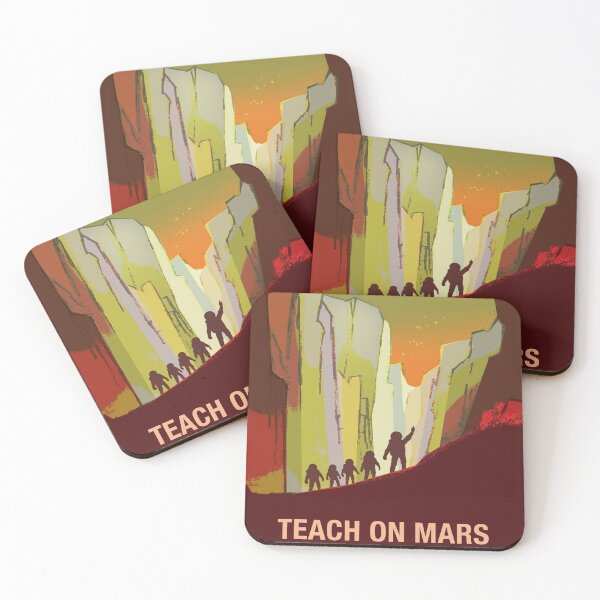Item preview, STK205450S-Teach On Mars - Space Travel Recruitment Poster designed and sold by StocktrekImages.