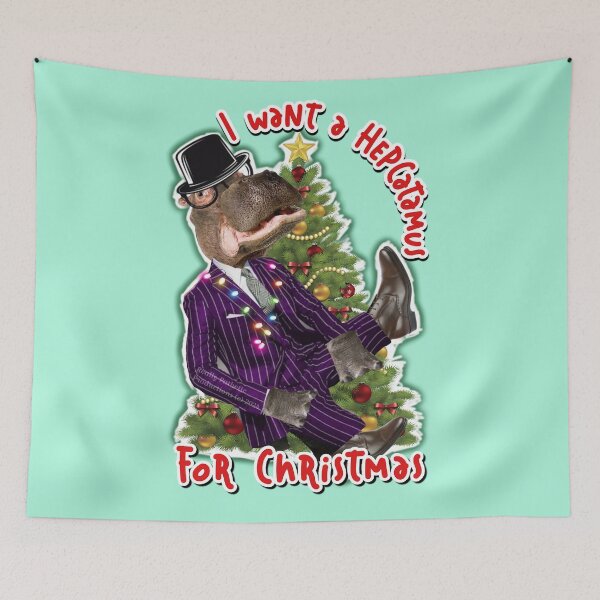 Item preview, The Hep Cat Hippopotamus Holiday designed and sold by reallypathetic.