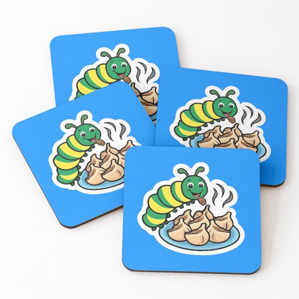Item preview, Caterpillar eating Dumplings designed and sold by Kids GobbleGala.