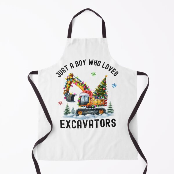 Item preview, Just a Boy who loves Excavators Christmas designed and sold by SarahFinnDesign.